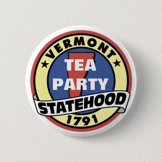 ヴァーモントのお茶会の国家 缶バッジ (正面)