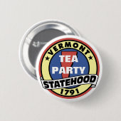 ヴァーモントのお茶会の国家 缶バッジ (正面&裏面)