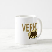 ヴァーモントのアメリカヘラジカ コーヒーマグカップ (正面右)