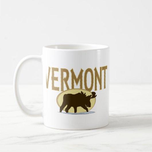 ヴァーモントのアメリカヘラジカ コーヒーマグカップ (左)