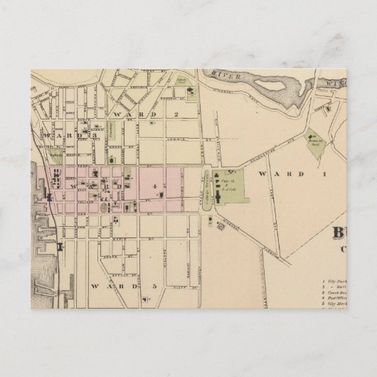 ヴァーモントのバーリントン市 ポストカード (正面)