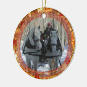 ヴァーモントの冬のオーナメント セラミックオーナメント (左)