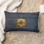 ヴァーモントの古い木製の旗; ランバークッション (ブランケット)