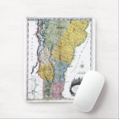 ヴァーモントの古い1814年の地図 マウスパッド (マウス)