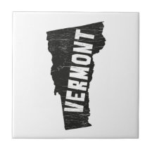 ヴァーモントの家のヴィンテージの地図のシルエット