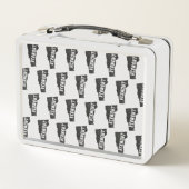 ヴァーモントの家のヴィンテージの地図のシルエット メタルランチボックス (裏面)