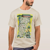ヴァーモントの州のペニーの郵便はがき Tシャツ (正面)