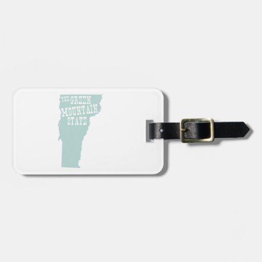 ヴァーモントの州のモットーのスローガン ラゲッジタグ (正面横)