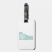 ヴァーモントの州のモットーのスローガン ラゲッジタグ (裏面縦)