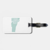 ヴァーモントの州のモットーのスローガン ラゲッジタグ (裏面横)