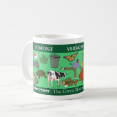 ヴァーモントの州の記念するマグ コーヒーマグカップ (正面左)