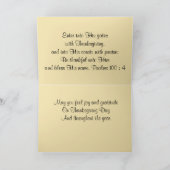 ヴァーモントの感謝祭カードの秋 シーズンカード (内部)