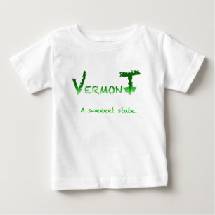 ヴァーモントの甘い幼児Tシャツ ベビーTシャツ