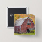 ヴァーモントの緑山の納屋。 ハンコック、2 缶バッジ (正面&裏面)