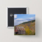 ヴァーモントの緑山の納屋。 ハンコック、3 缶バッジ (正面&裏面)