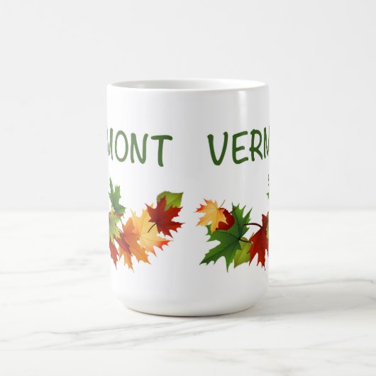 ヴァーモントの群葉のマグ コーヒーマグカップ (中央)