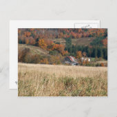 ヴァーモントの郵便はがきの秋 ポストカード (正面/裏面)