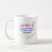 ヴァーモントの野球のアンパイヤのマグ コーヒーマグカップ (左)