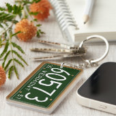 ヴァーモントの1957年のヴィンテージのナンバープレートKeychain キーホルダー (正面右)
