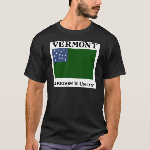 ヴァーモント共和国の緑山の男の子の旗 Tシャツ