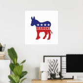 ヴァーモント民主党員のろば ポスター (ホームオフィス)