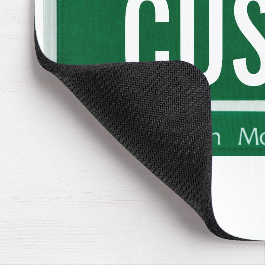 ヴァーモント緑山のナンバープレートのマウスパッド マウスパッド (コーナー)