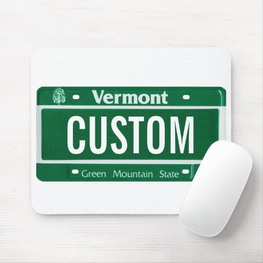 ヴァーモント緑山のナンバープレートのマウスパッド マウスパッド (マウス)