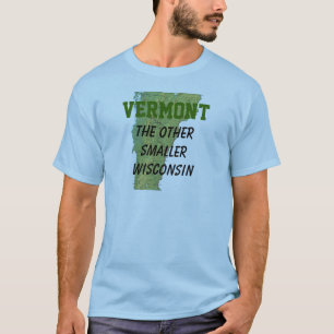 ヴァーモント: 他のより小さいウィスコンシン Tシャツ