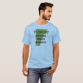 ヴァーモント: 他のより小さいウィスコンシン Tシャツ (正面フル)