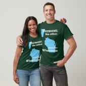 ヴァーモント: 他、より小さいウィスコンシン Tシャツ (ユニセックス)