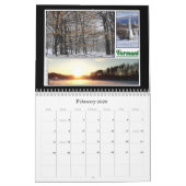 ヴァーモント- "走行しよう"シリーズ カレンダー (2月 2026)