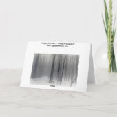 ヴァーモントSnowyの森の休日カード シーズンカード (裏面)