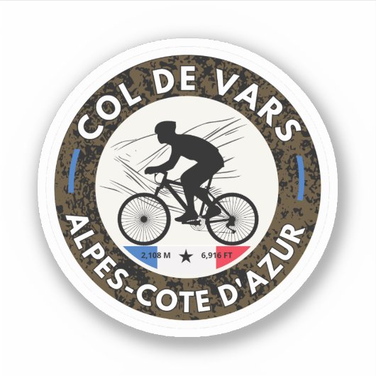 ヴァール峠 フランス アルプス 自転車ツアー シール (正面)