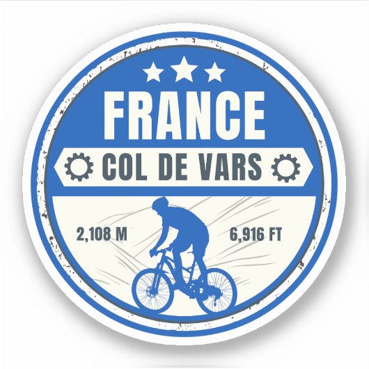 ヴァール峠 フランス アルプス 自転車ツアー シール (正面)