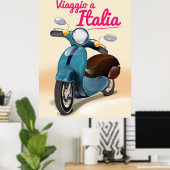 ヴィアッジョaイタリア旅行ポスタープリント ポスター (ホームオフィス)