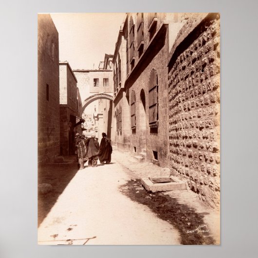 ヴィアドルロサ通りinエルサレム ポスター (正面)