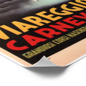 ヴィアレッジョ・カーネベレイタリアンヴィンテージ広告ズ ポスター (角)