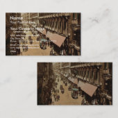 ヴィアローマ,ナポリ,イタリアクラシックフォトクロム 名刺 (正面/裏面)