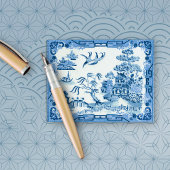 ヴィインタージュブルーウィロー招待状