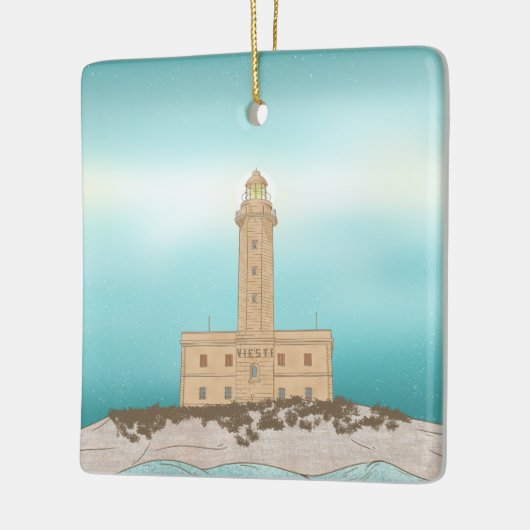 ヴィエステライトハウスイタリア セラミックオーナメント (左)