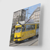 ヴィエナリングや輪トラム スクエア壁時計 (傾斜)