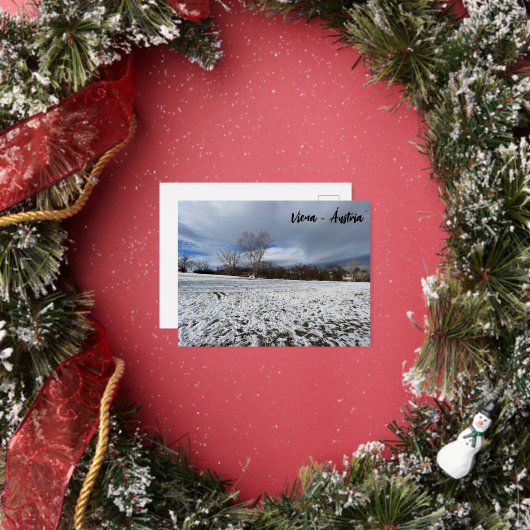 ヴィエナ – アウストリア 箔シーズンポストカード (インサイチュ)