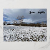 ヴィエナ – アウストリア 箔シーズンポストカード (正面)