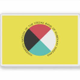 ヴィエハスバンド・オブ・クメヤイインディアン国旗 シール