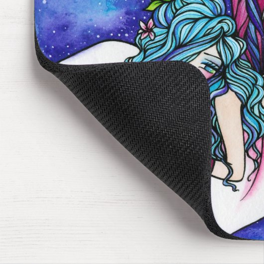 ヴィエラの妖精のファンタジーの花 マウスパッド (コーナー)