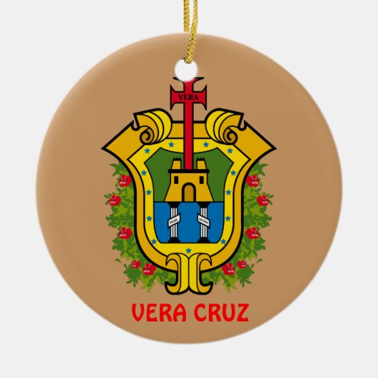ヴィエラCruzのメキシコのカスタムなクリスマスのオーナメント セラミックオーナメント (正面)