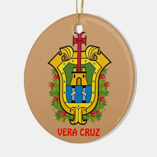 ヴィエラCruzのメキシコのカスタムなクリスマスのオーナメント セラミックオーナメント (左)