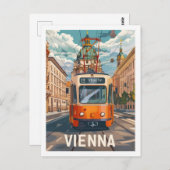 ヴィエンナオーストリアファウンテージトラベルプレイス ポストカード (正面/裏面)