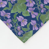 ヴィオかわいらしレットカスタムフリースブランケットオンネイビーブルー フリースブランケット (角)