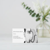 ヴィオパーソナライズされたラ写真テンプレートブモダンラック 名刺 (スタンド正面)